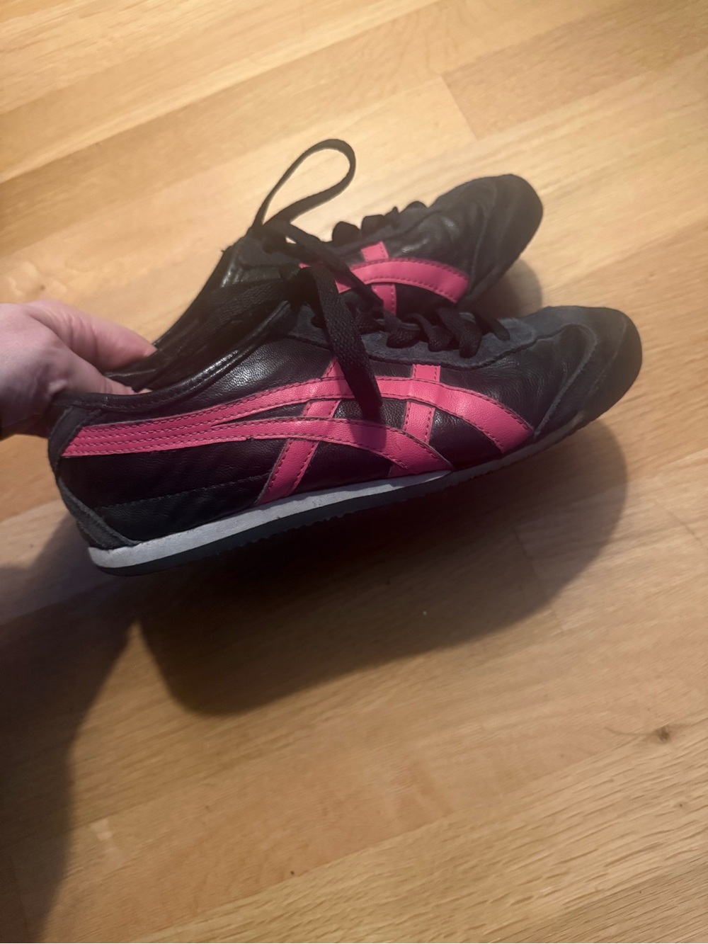 Onitsuka Tiger by Asics Black Sneakers with Pink